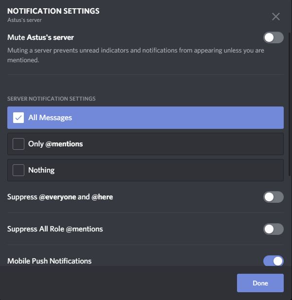 NotificationSetting